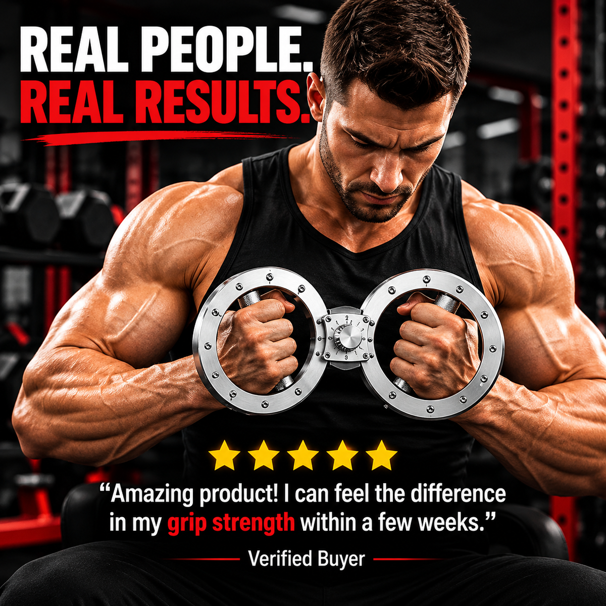 GRIPCOREX™ Adjustable Arm Resistance Trainer – 8-Way Strength & Grip Training Device
